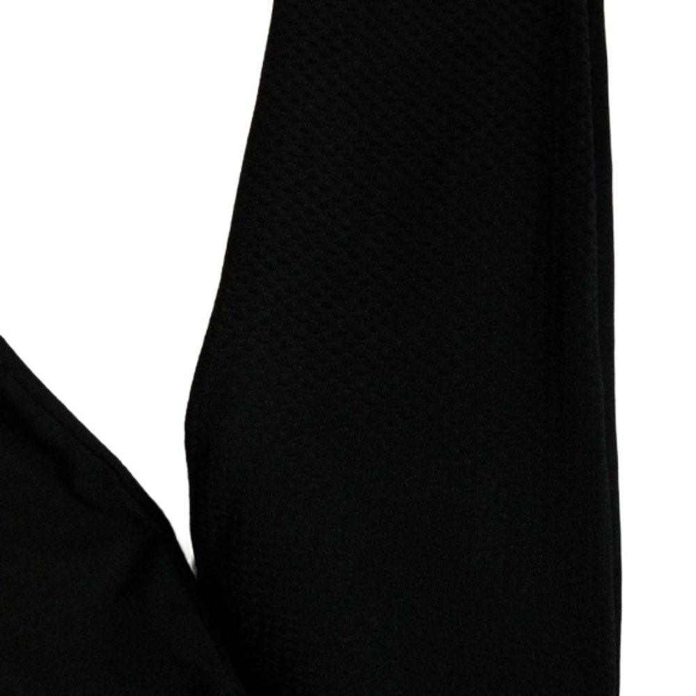 Black Workout Pants with Mesh Leg Panel | 2 for $10 Bundle Item - Picture 2 of 4